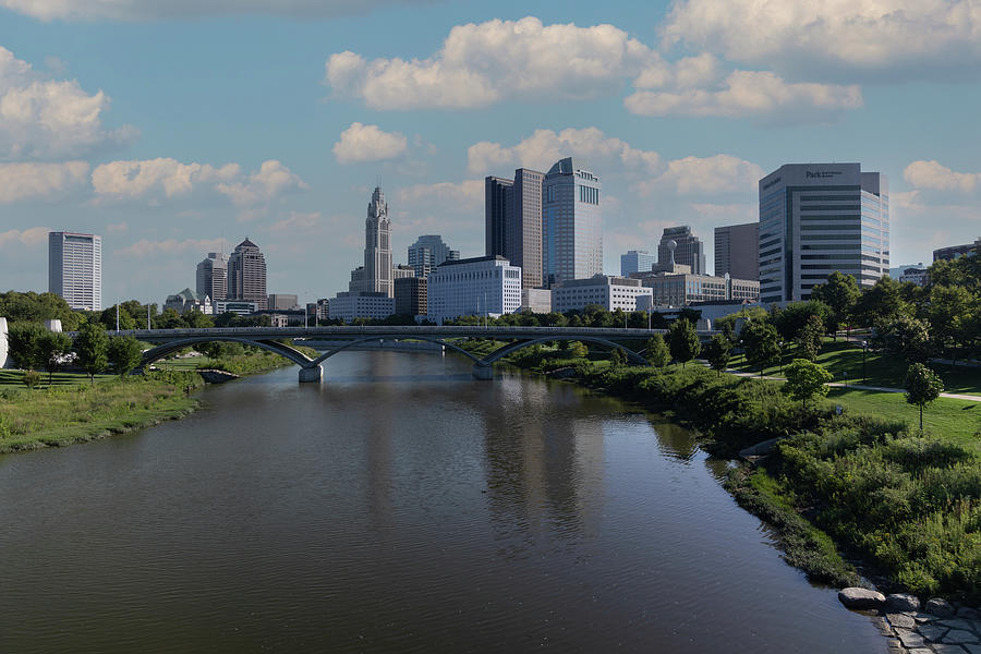 Columbus Ohio skyline Photograph by Eldon McGraw