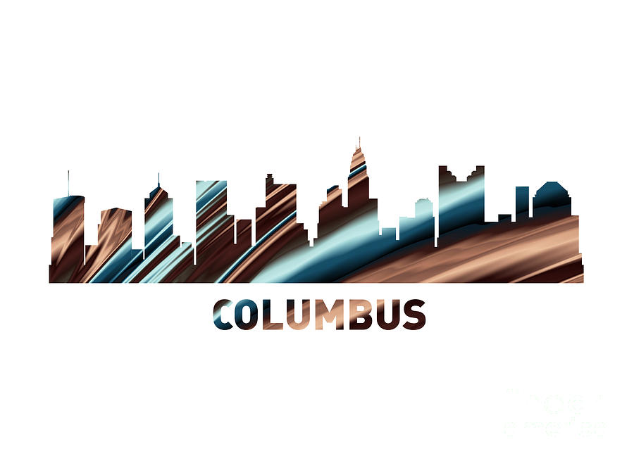 columbus-skyline-on-white-digital-art-by-elisabeth-lucas-fine-art-america
