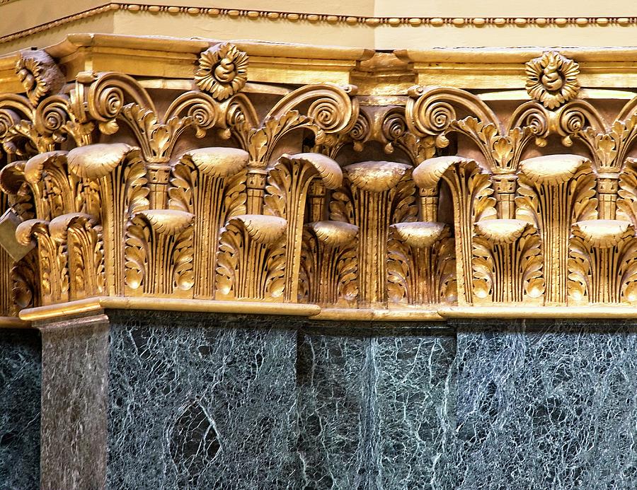 Column Detail - Capitol - Madison - Wisconsin Photograph by Steven Ralser