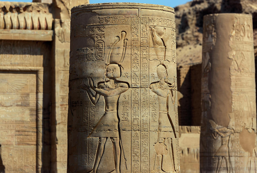 Column In Ancient Egypt Temple Photograph by Mikhail Kokhanchikov
