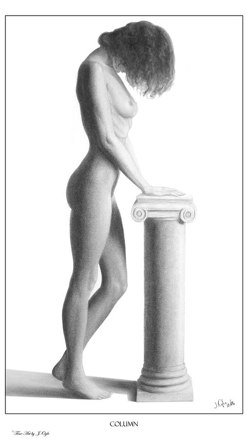 Nude Drawing - Column by Joseph Ogle