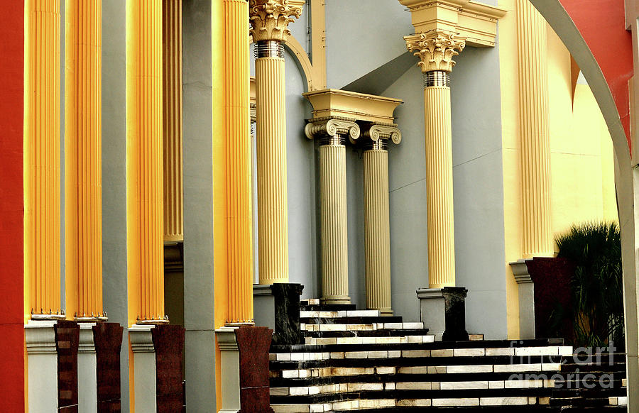 Columns At Plaza De Italia Photograph by Frances Ann Hattier