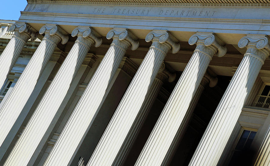 Columns At The Treasury Department Photograph
