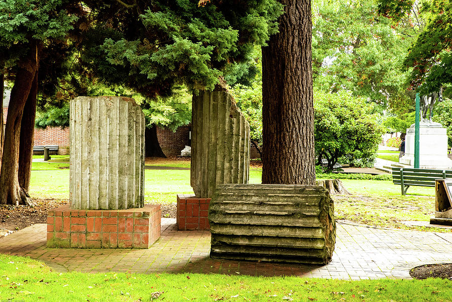 Columns of Wood and Stone Photograph by Tom Cochran