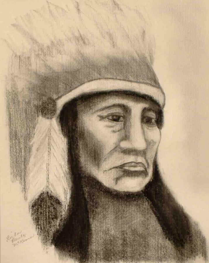 Comanche Drawing by Linda McKenna - Fine Art America