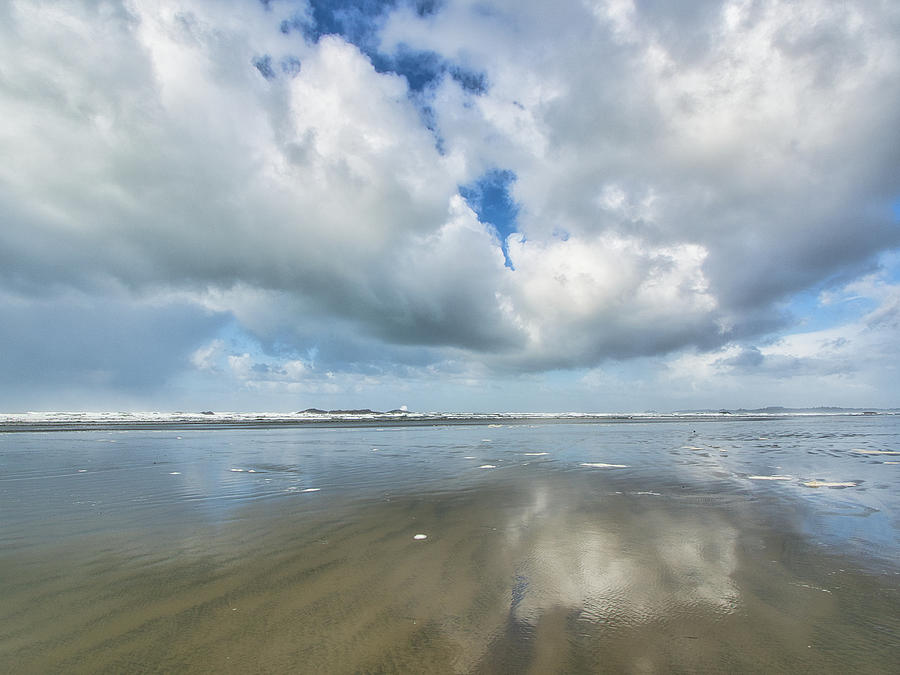 Combers Beach and Clouds Photograph by Allan Van Gasbeck