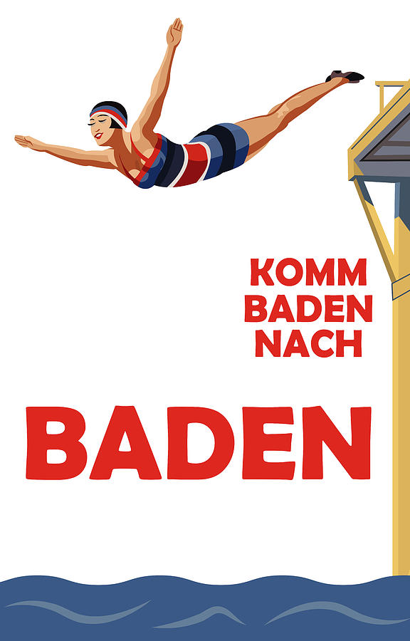 Summer Digital Art - Come to Baden Baden by Long Shot