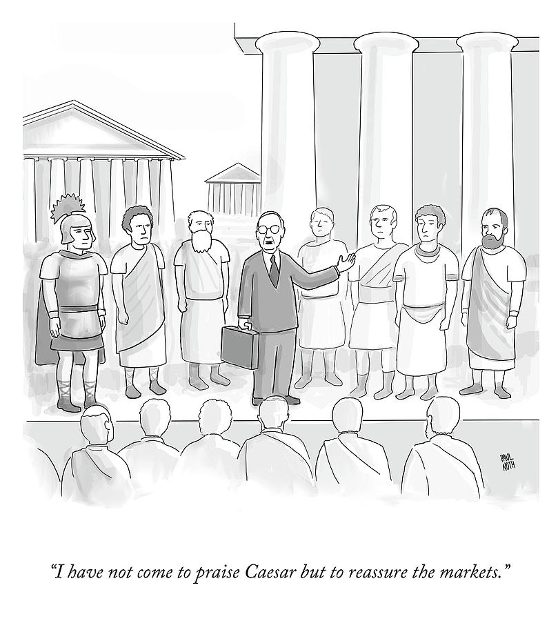 Come To Praise Caesar Drawing by Paul Noth