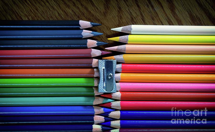 Crayon Photograph - Come Together - horizontal version by Mark Miller