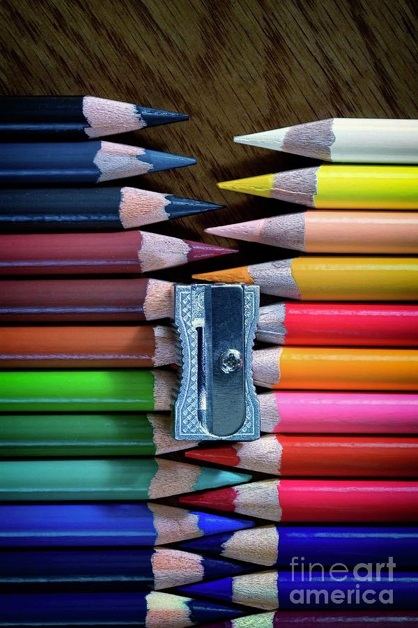 Crayon Photograph - Come Together - vertical version by Mark Miller