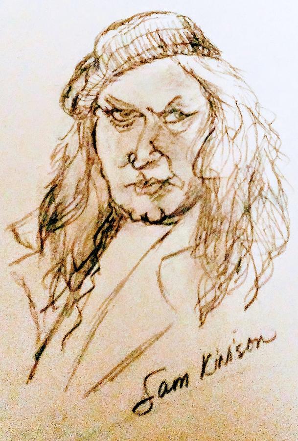Comedian Sam Kinison Drawing by Christy Saunders Church