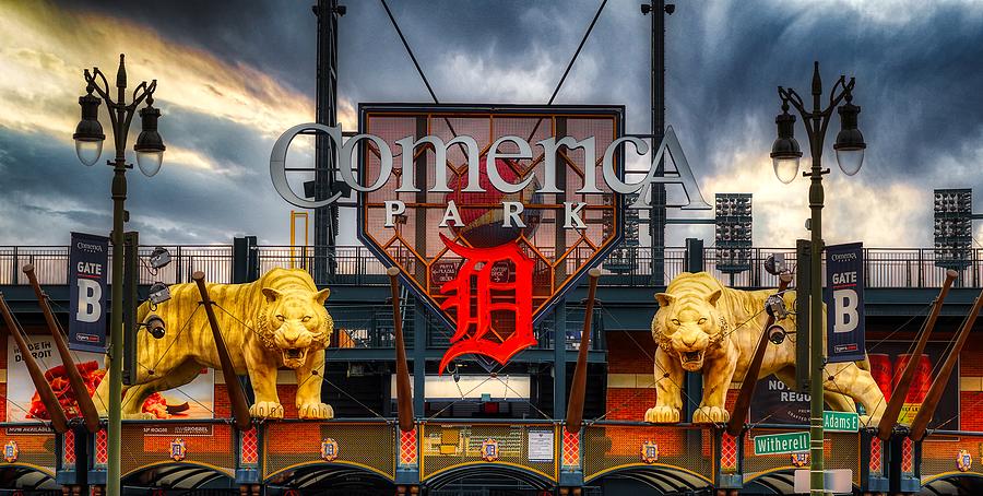 Comerica Park - Home of the Detroit Tigers Photograph by Mountain Dreams
