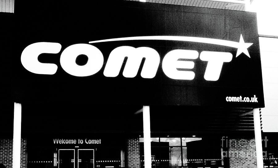 Comet electrical store sign 2005 Photograph by David Fowler