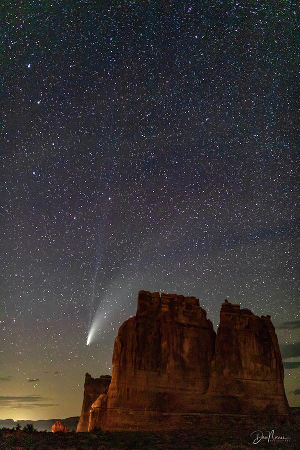 Comet NEOWISE and The Big Dipper Photograph by Dan Norris