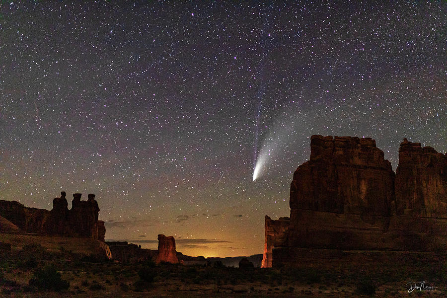 Comet NEOWISE from Arches National Park Photograph by Dan Norris