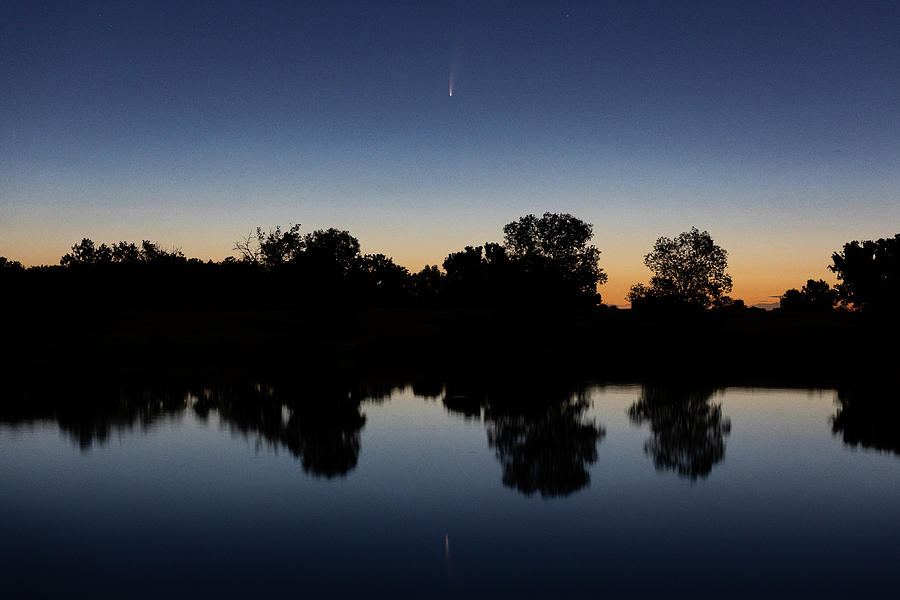 Comet NEOWISE in the Pre-Dawn Hour Photograph by Tony Hake