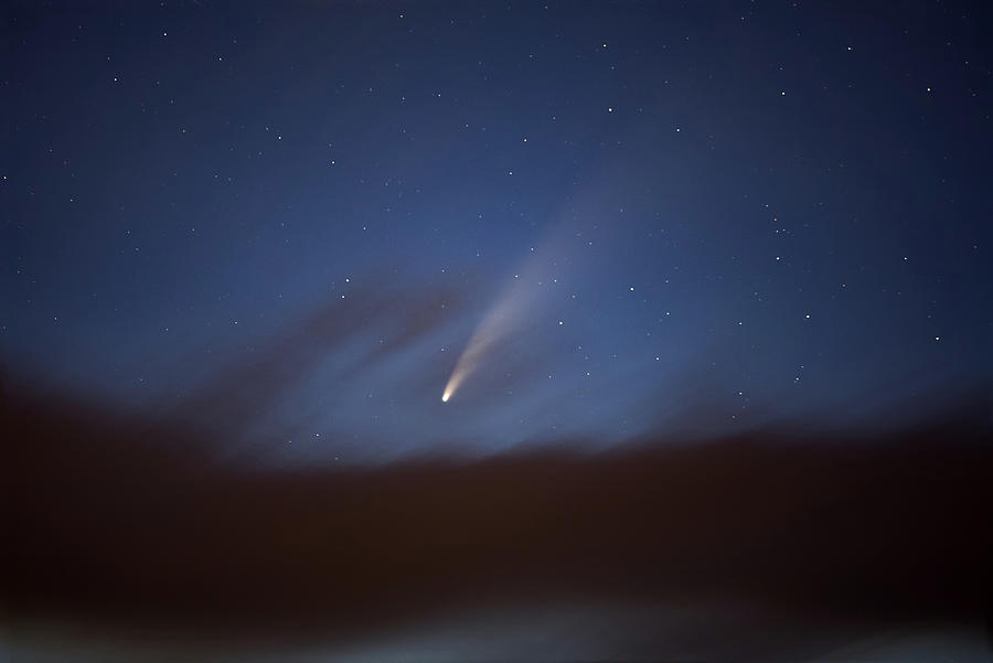 Comet NEOWISE over Burnaby Mountain Photograph by Michael Russell