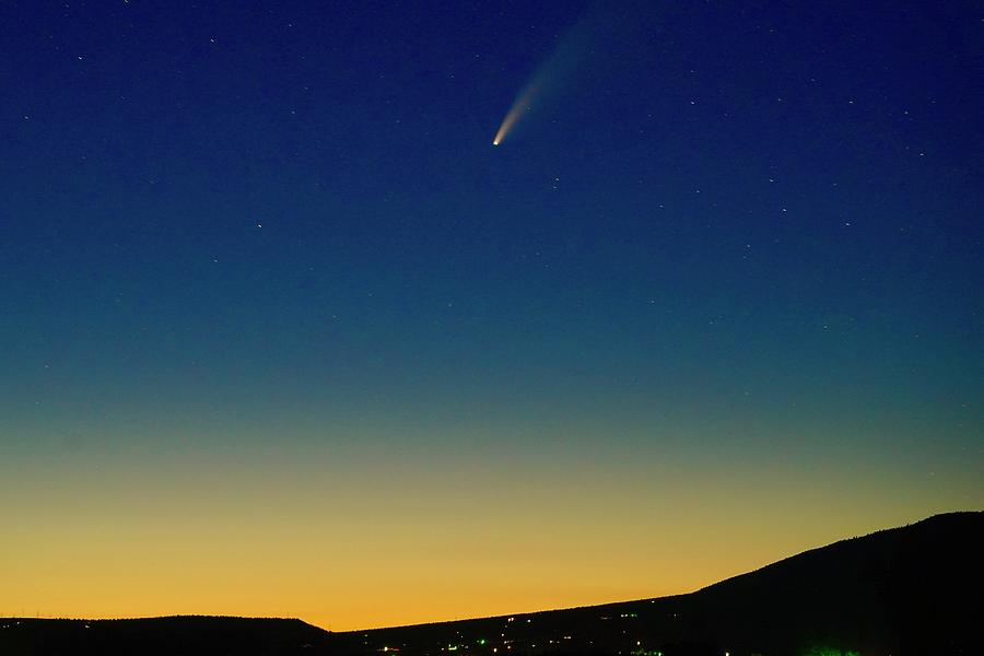 Comet Neowise over certral Oregon Photograph by Brent Bunch