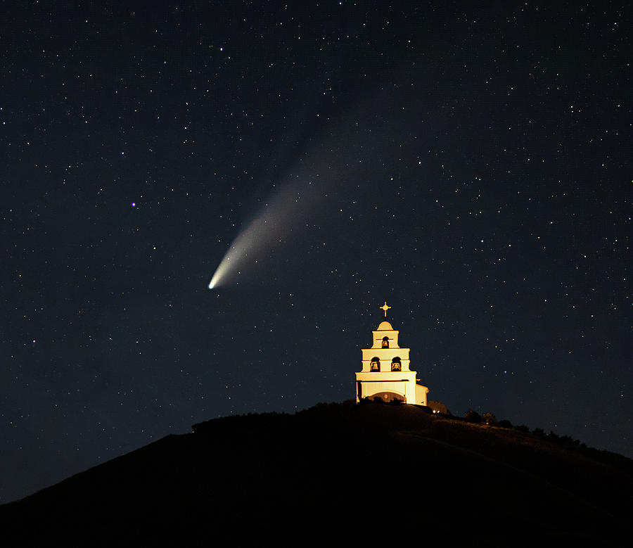 Comet Neowise Over Chapel Hill Photograph by Cheryl Strahl