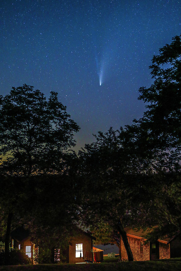 Comet Neowise Over Depot Pond In Eastham Photograph