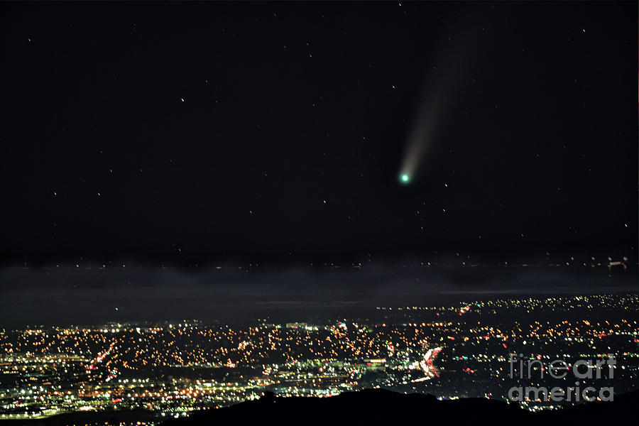 Comet Neowise Over San Francisco South Bay Photograph