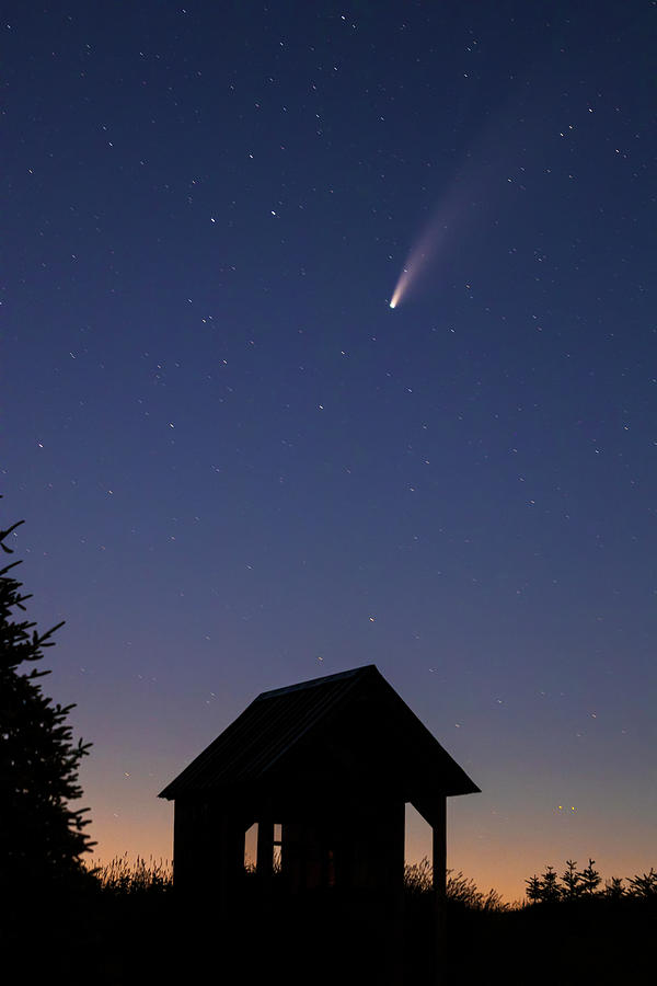 Comet Neowise Sunset Glow Photograph by White Mountain Images