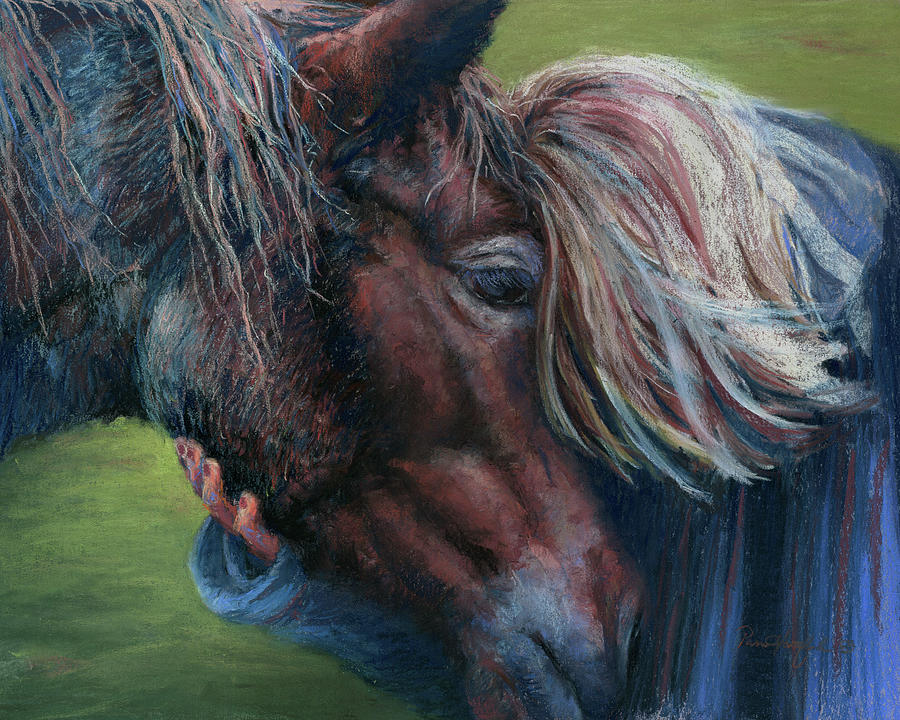 Horse Painting - Comfort by Pam Hartford