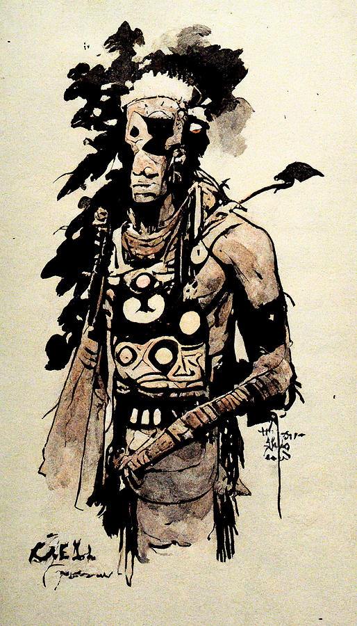 Comic  Ancient  Gael  Tribal  Warrior  Ink  And  Pen  By  Migno  E2b8e7bc  1a2d  4464  45da  C2ce4e1 Painting