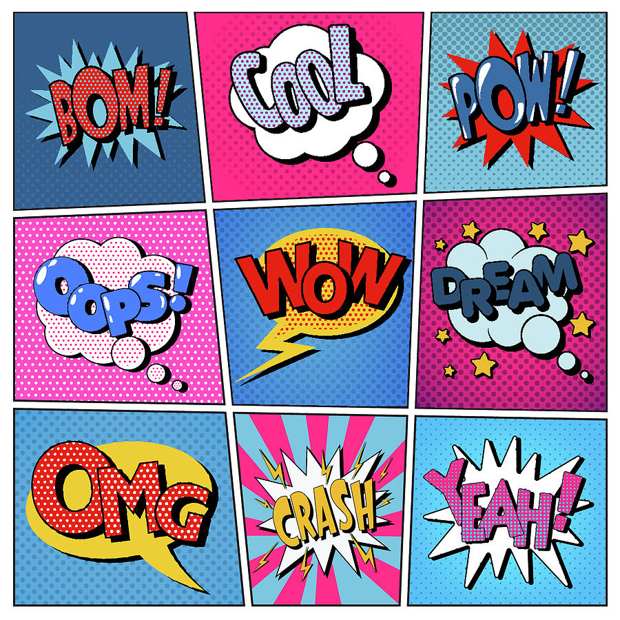 Comic Bubbles Set Digital Art by Herbert - Fine Art America