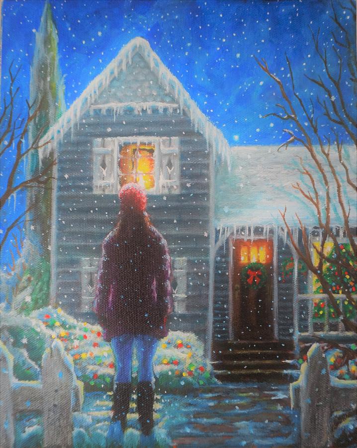 Christmas Painting - Coming Home for Christmas   v2 series As Long As I Can See the Light . . . by Matt Konar