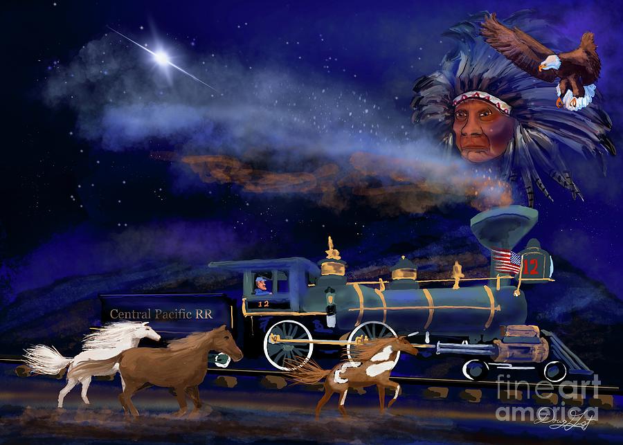 Coming of the Iron Horse Digital Art by Doug Gist