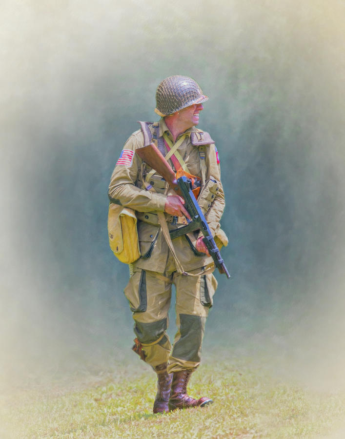 Army Airborne Paratrooper World War II by Randy Steele