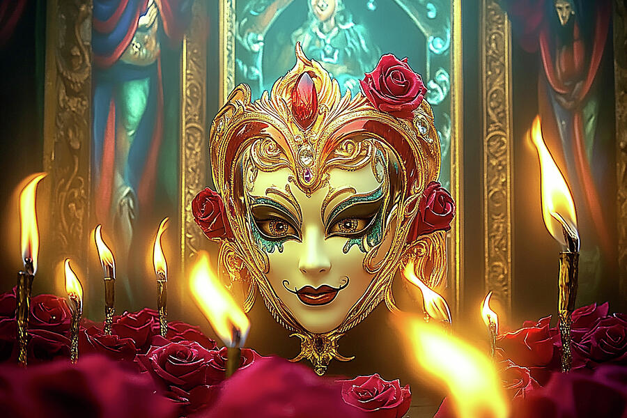 Commedia Sweetheart Digital Art by Lisa Yount Commedia Sweetheart Digital Art by Lisa Yount
