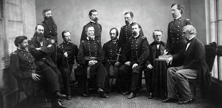 Commission That Tried Lincoln Assassination Conspirators - 1865 Photograph by War Is Hell Store