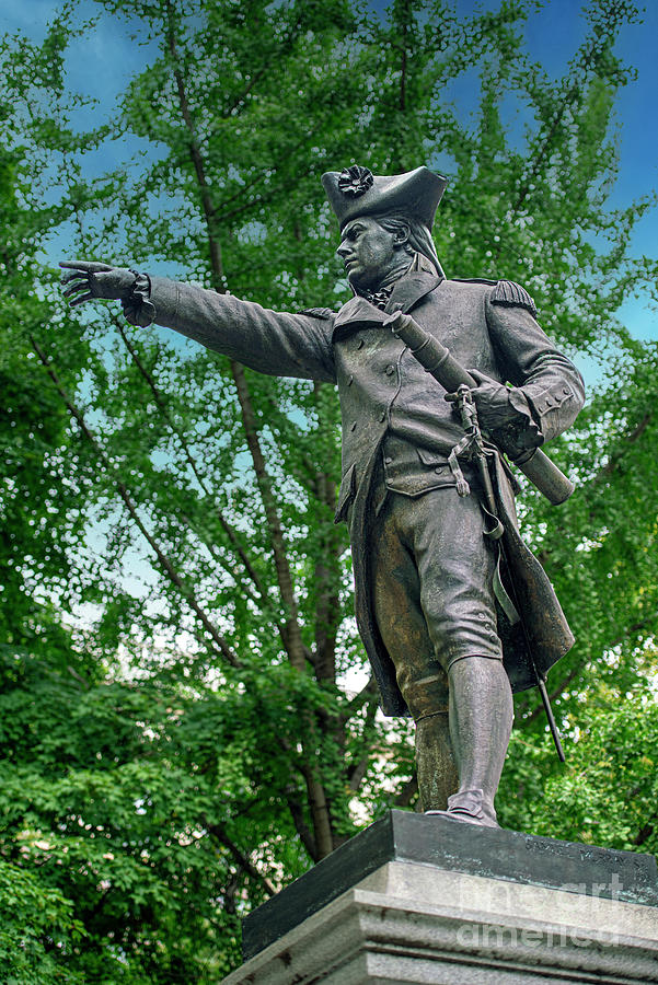 Commodore Barry Statue Photograph by David Zanzinger - Fine Art America