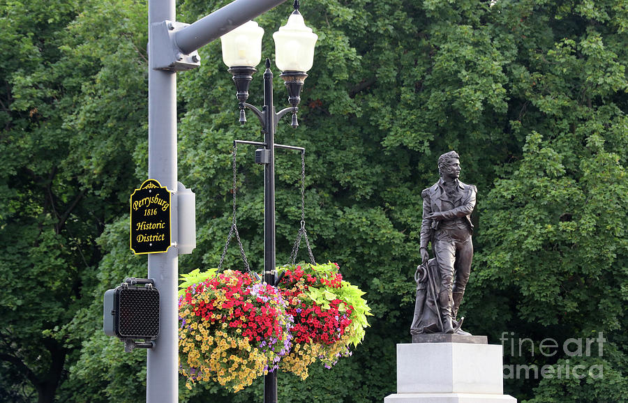 Commodore Perry Statue Perrysburg Ohio 9283 Photograph by Jack Schultz