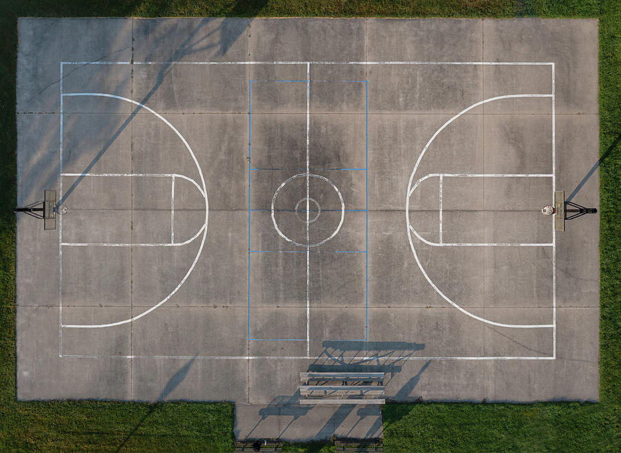 Community Basketball Court Photograph