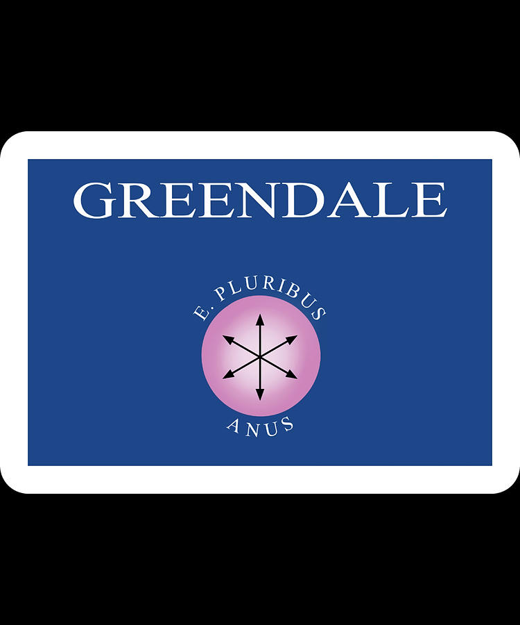 Community Greendale Flag Poster Painting By Karl Davies Fine Art America