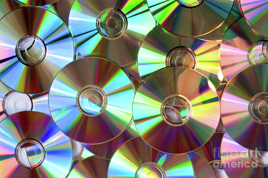Compact disks collection Photograph by Delphimages Photo Creations