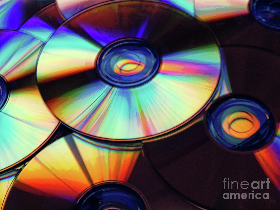 Compact Disks Digital Art by Phil Perkins
