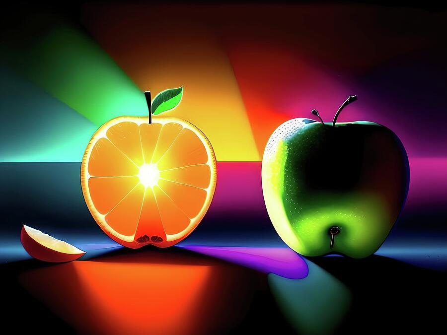 Comparing Apples and Oranges Ai Art by AI Digital Comparing Apples and Oranges Ai Art by AI Digital