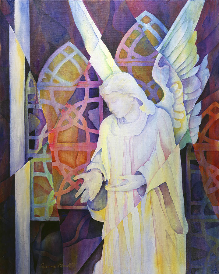 Compassion - Angel Painting Painting by Susanne Clark