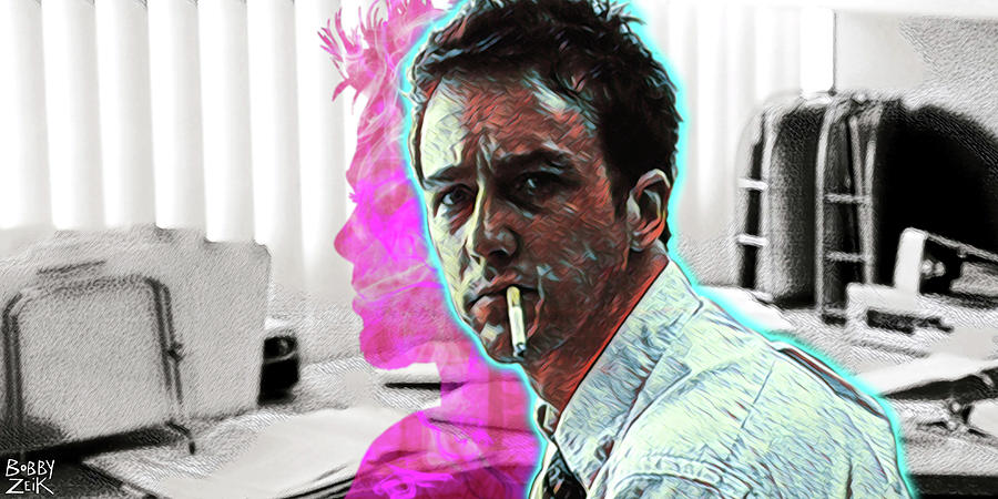 Fight Club Painting - Compliance And Liability  by Bobby Zeik