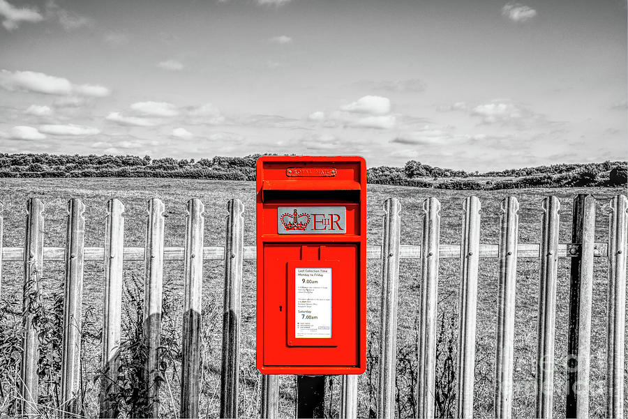 Composite Of An English Mini Post Box Photograph
