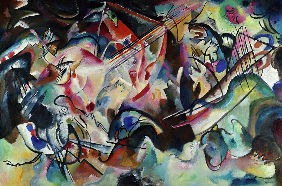 Wassily Kandinsky Painting - Composition, 1913 by Wassily Kandinsky