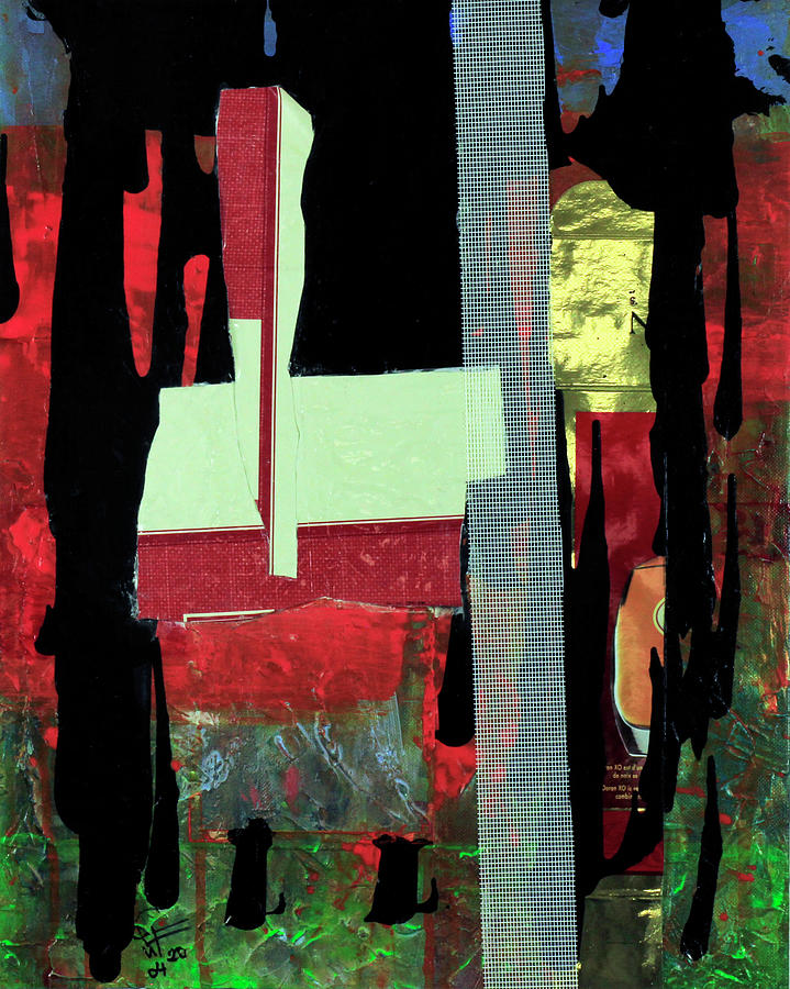 Composition 41320 Mixed Media by Walter Fahmy