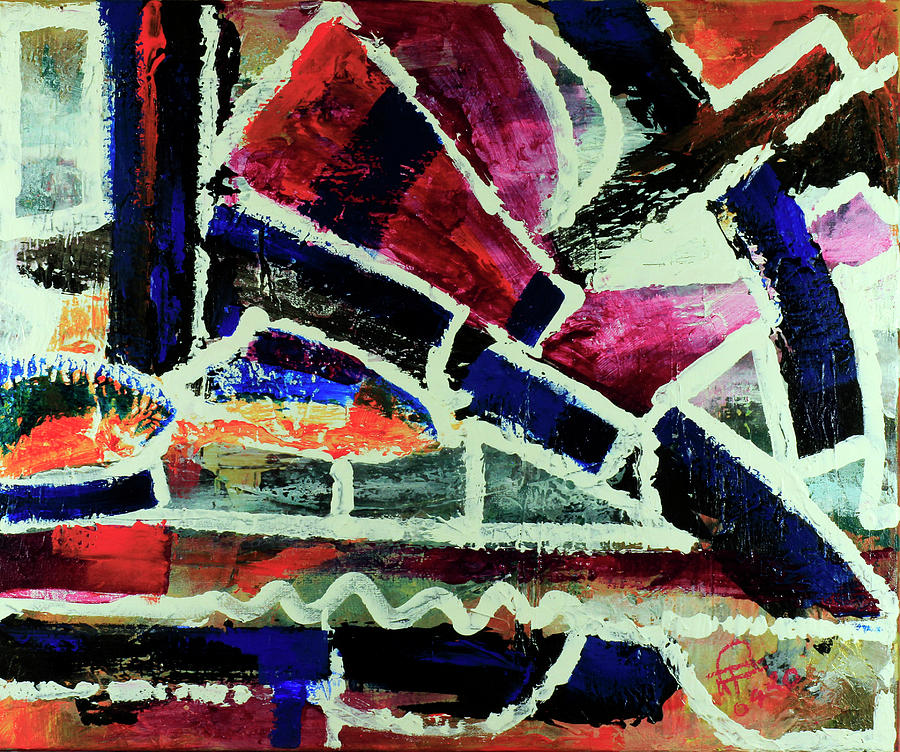 Composition 42520 Painting by Walter Fahmy