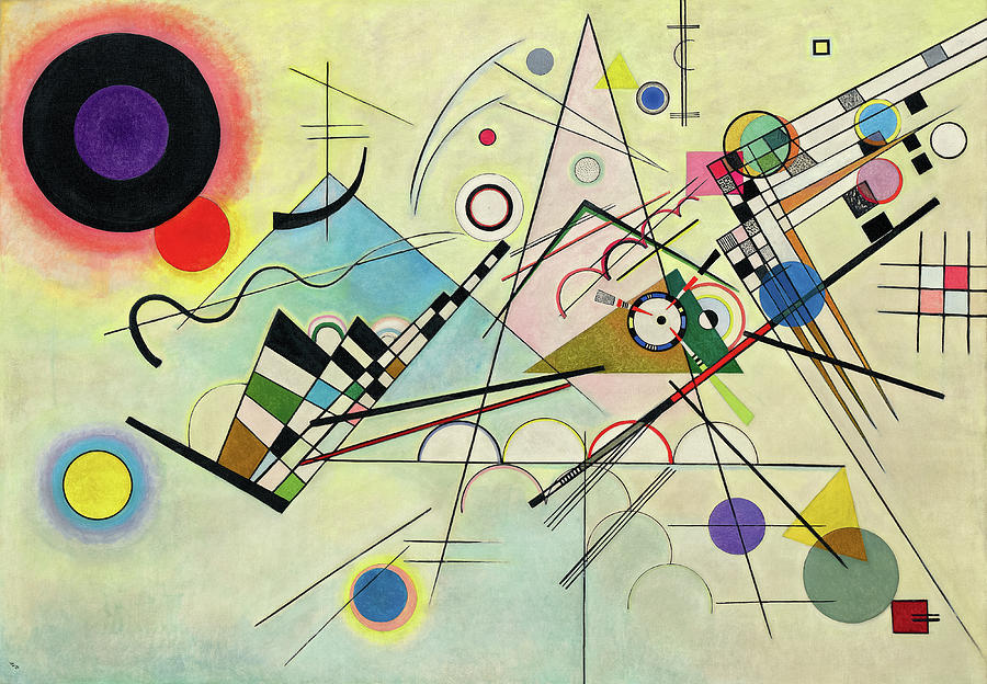 Wassily Kandinsky Painting - Composition 8, 1923 by Wassily Kandinsky
