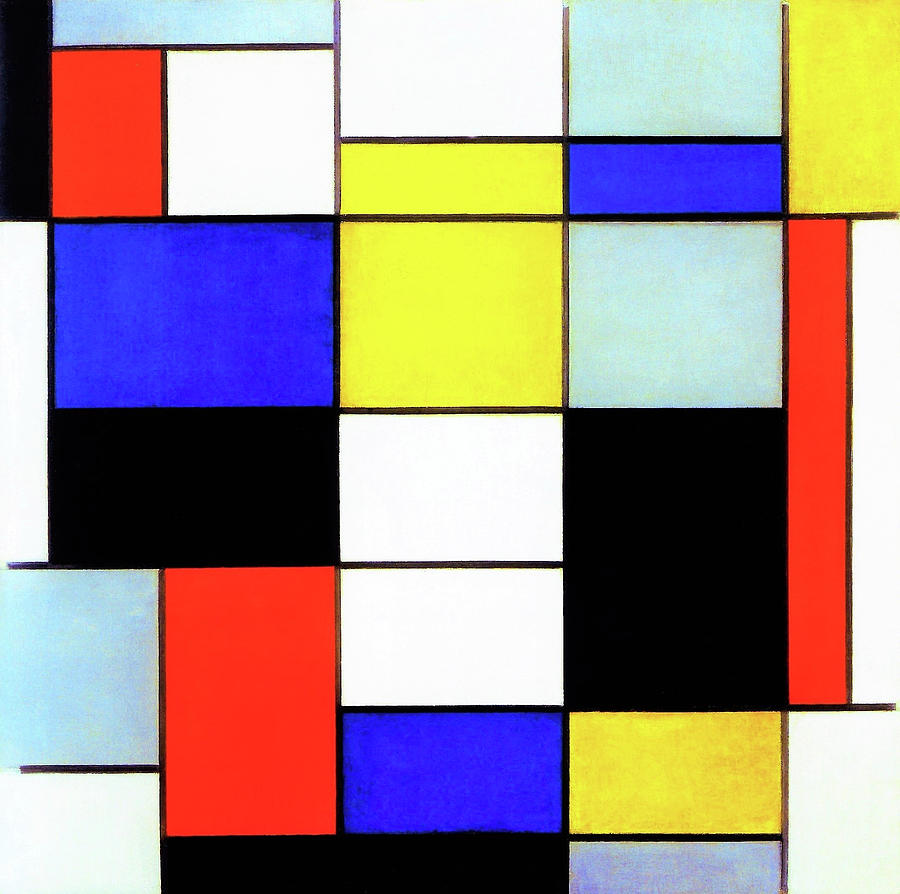 Abstract Painting - Composition A - Digital Remastered Edition by Piet Mondrian