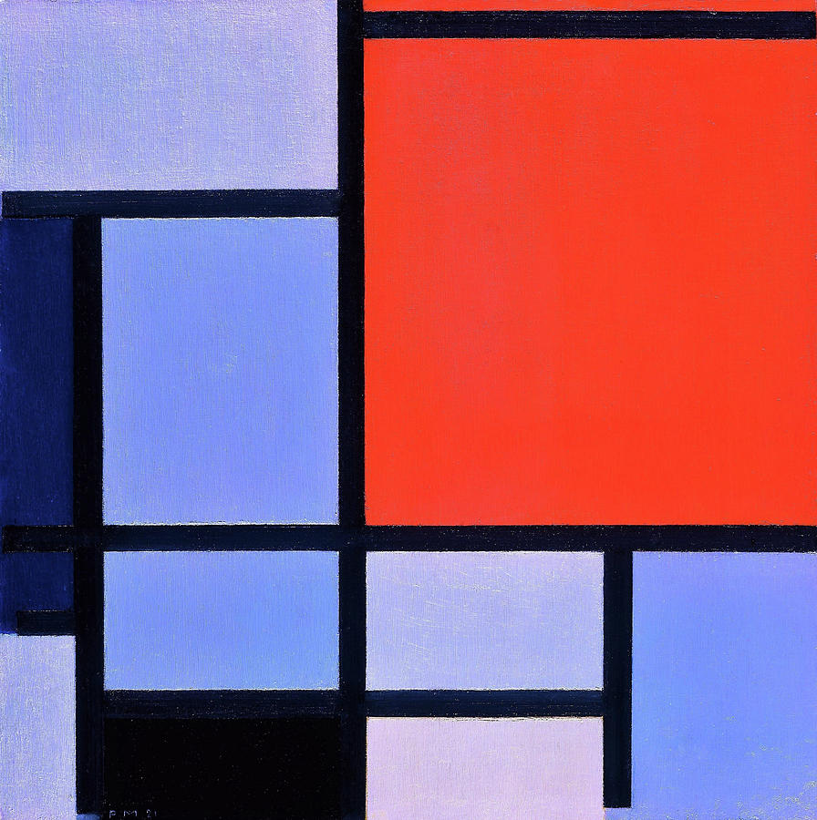 Abstract Painting - Composition - Digital Remastered Edition by Piet Mondrian